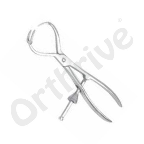 MODIFIED PATELLA BONE HOLDING FORCEPS THREE PRONG