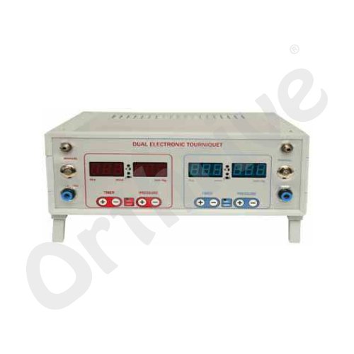 PNEUMATIC TOURNIQUET SET (DUAL) - ELECTRONIC (220V 50HZ AC), DIGITAL DISPLAY WITH 3 HRS. BATTERYBACKUP