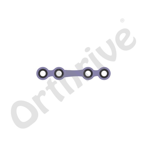 Locking Mandible Plate with Centre Space-TT