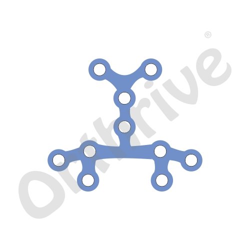 Nose Plate X-Shape -SS/TT