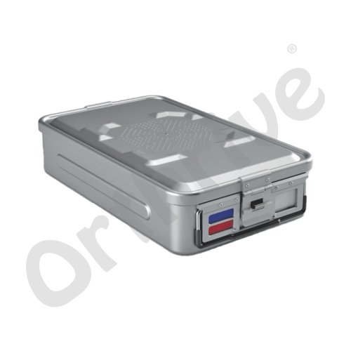 STERILIZATION ALUMINIUM CONTAINER, STANDARD MODEL, MIDDLES SIZE